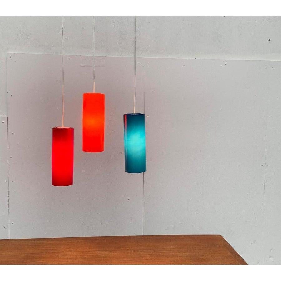 3 schwedische P 299 Glas-Hängeleuchten aus der Mitte des Jahrhunderts von Max Brüel , 1960er Jahre (Moderne der Mitte des Jahrhunderts) im Angebot