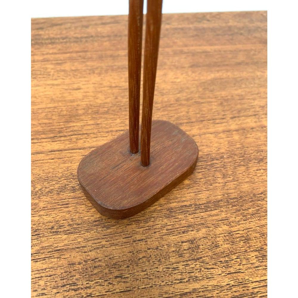 Set di 3 uccelli in teak di metà secolo, anni '60 in vendita 6