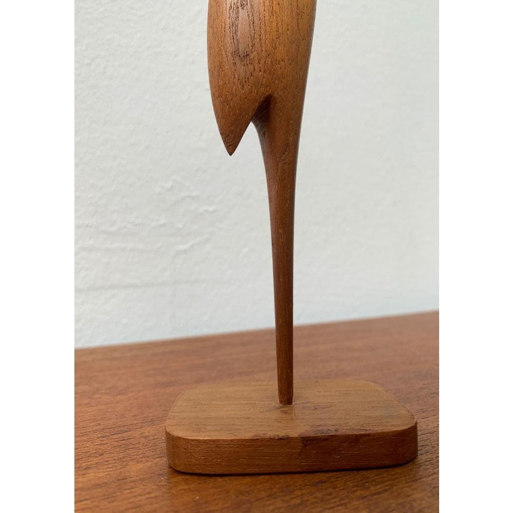 Set di 3 uccelli in teak di metà secolo, anni '60 in vendita 3