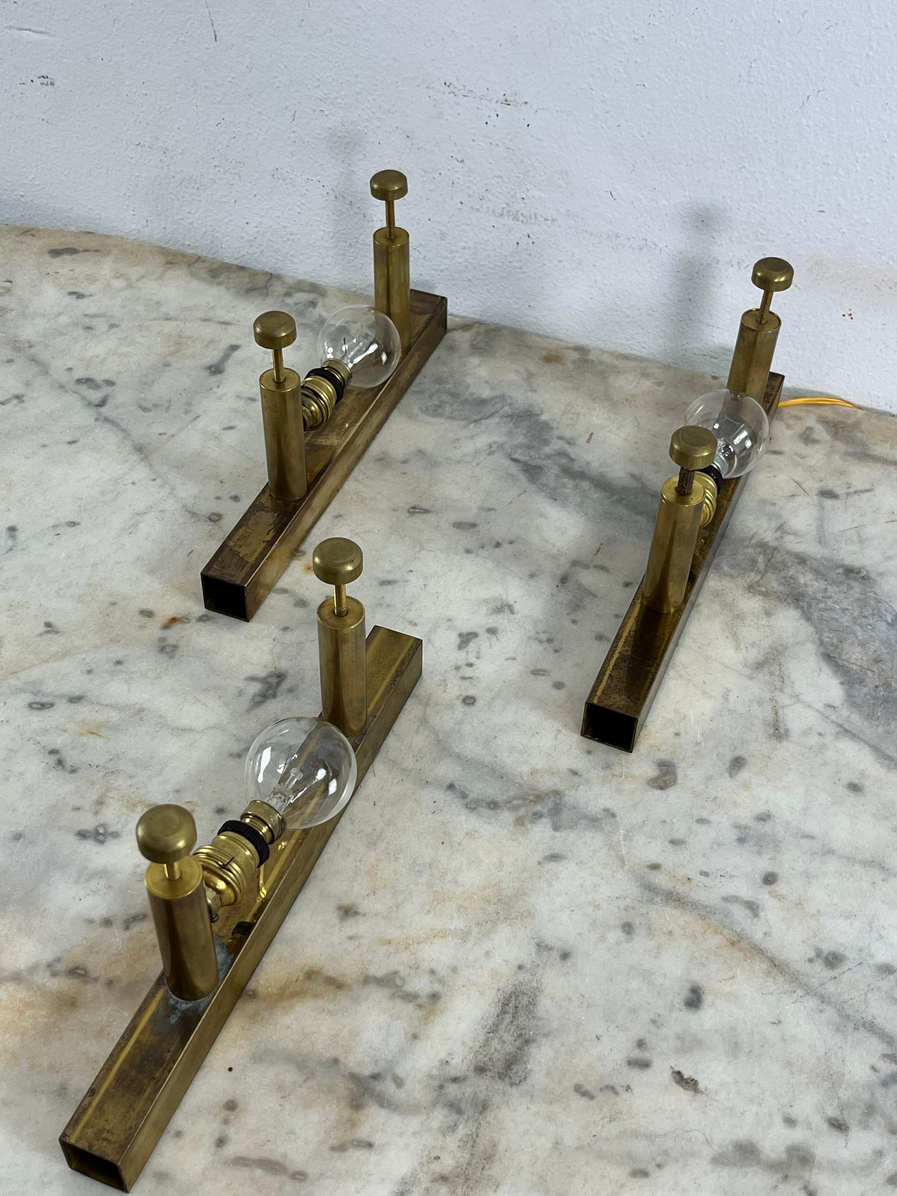 Set of 3 Mid-Century Wall Lamps Attributed To Max Ingrand For Fontana Arte 1960s in vendita 9