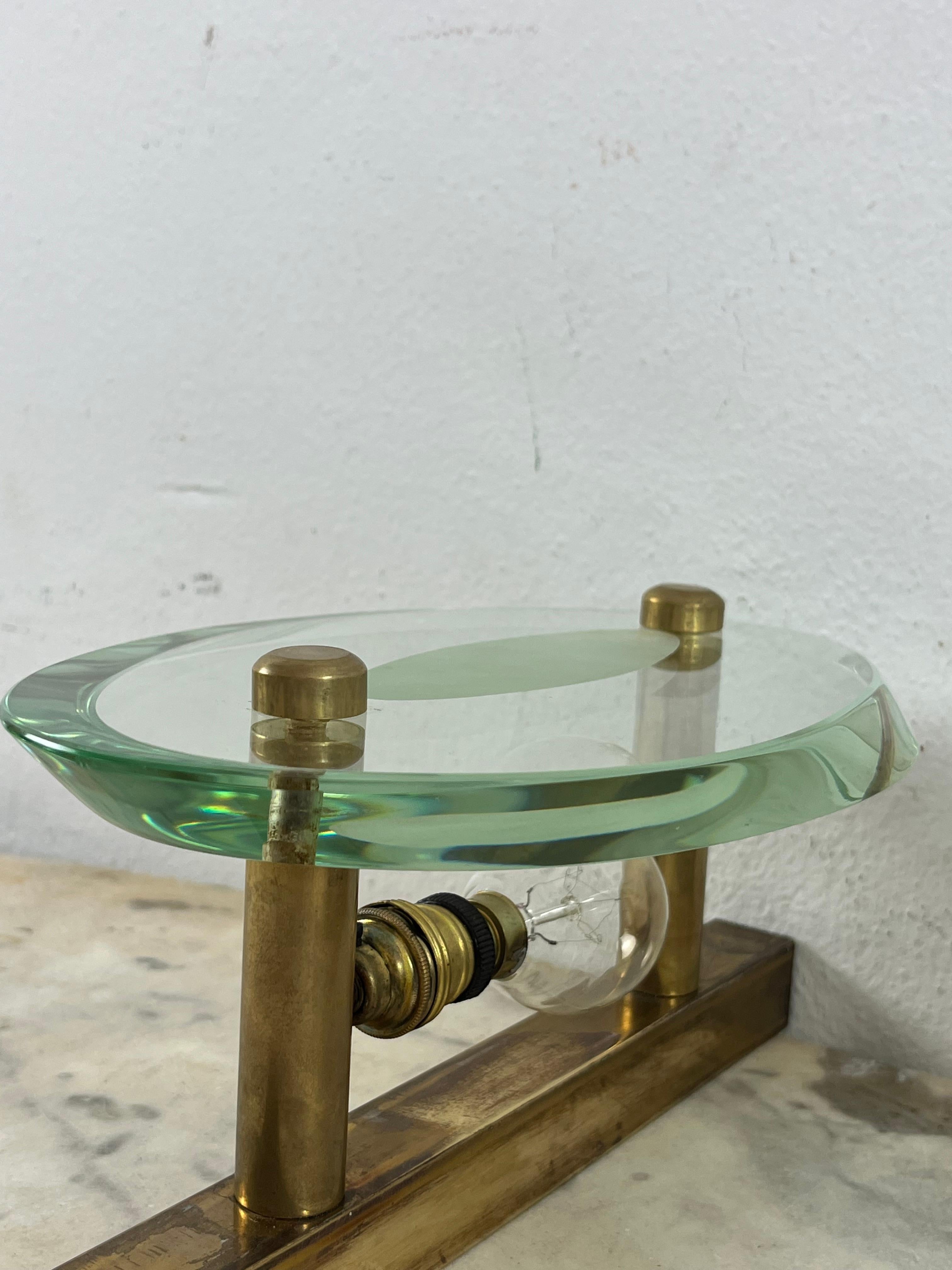 Set of 3 Mid-Century Wall Lamps Attributed To Max Ingrand For Fontana Arte 1960s in vendita 2