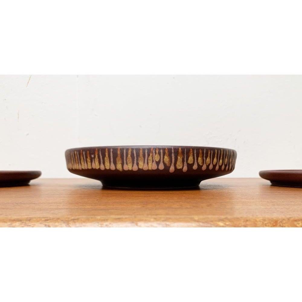Juego de 3 cuencos y platos de cerámica WGP de mediados de siglo de Silberdistel, años 60 Moderno de mediados de siglo en venta