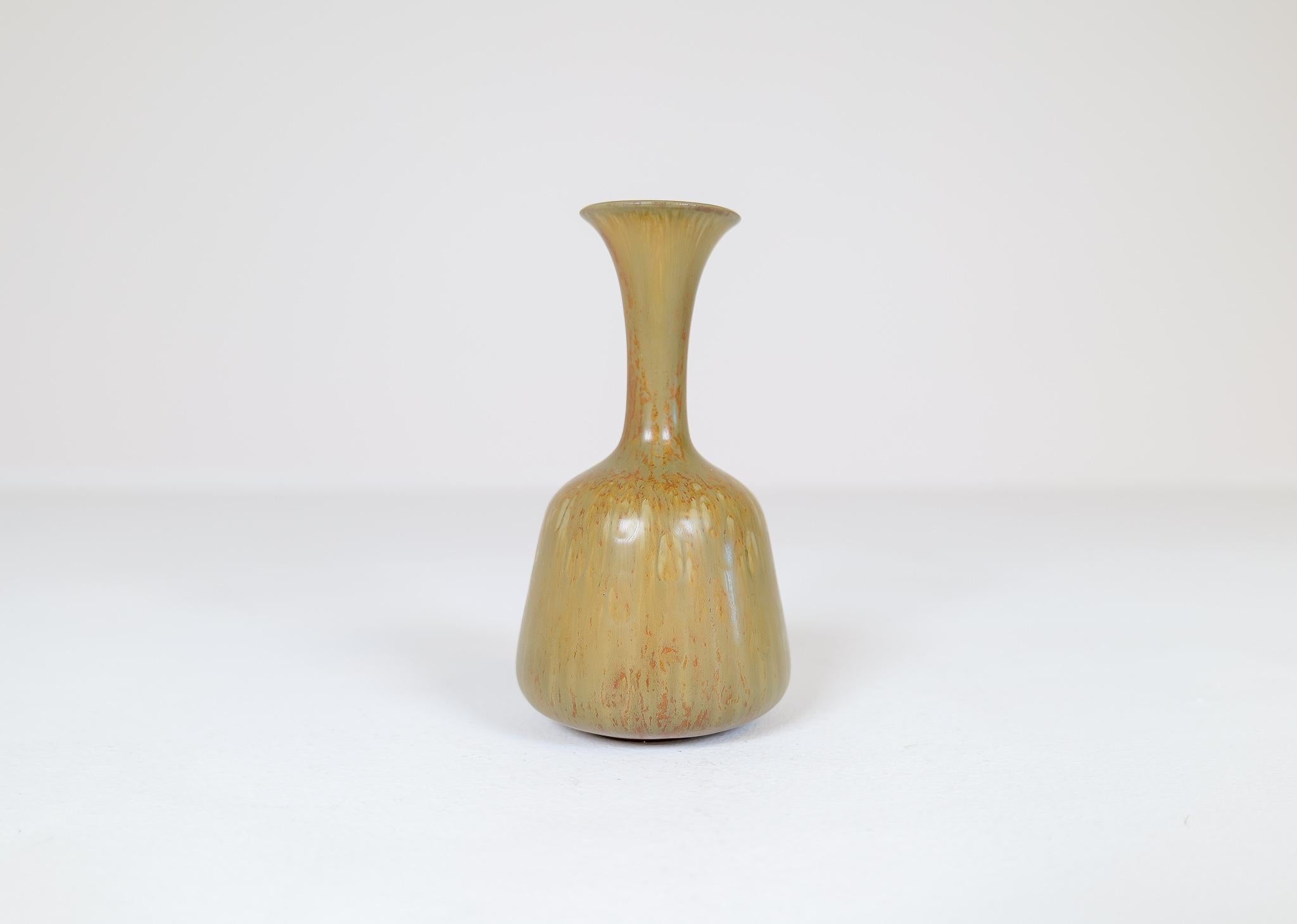 Mid-20th Century Midcentury Modern Set of 3 Ceramic Vases Rörstrand Gunnar Nylund, Sweden, 1950s
