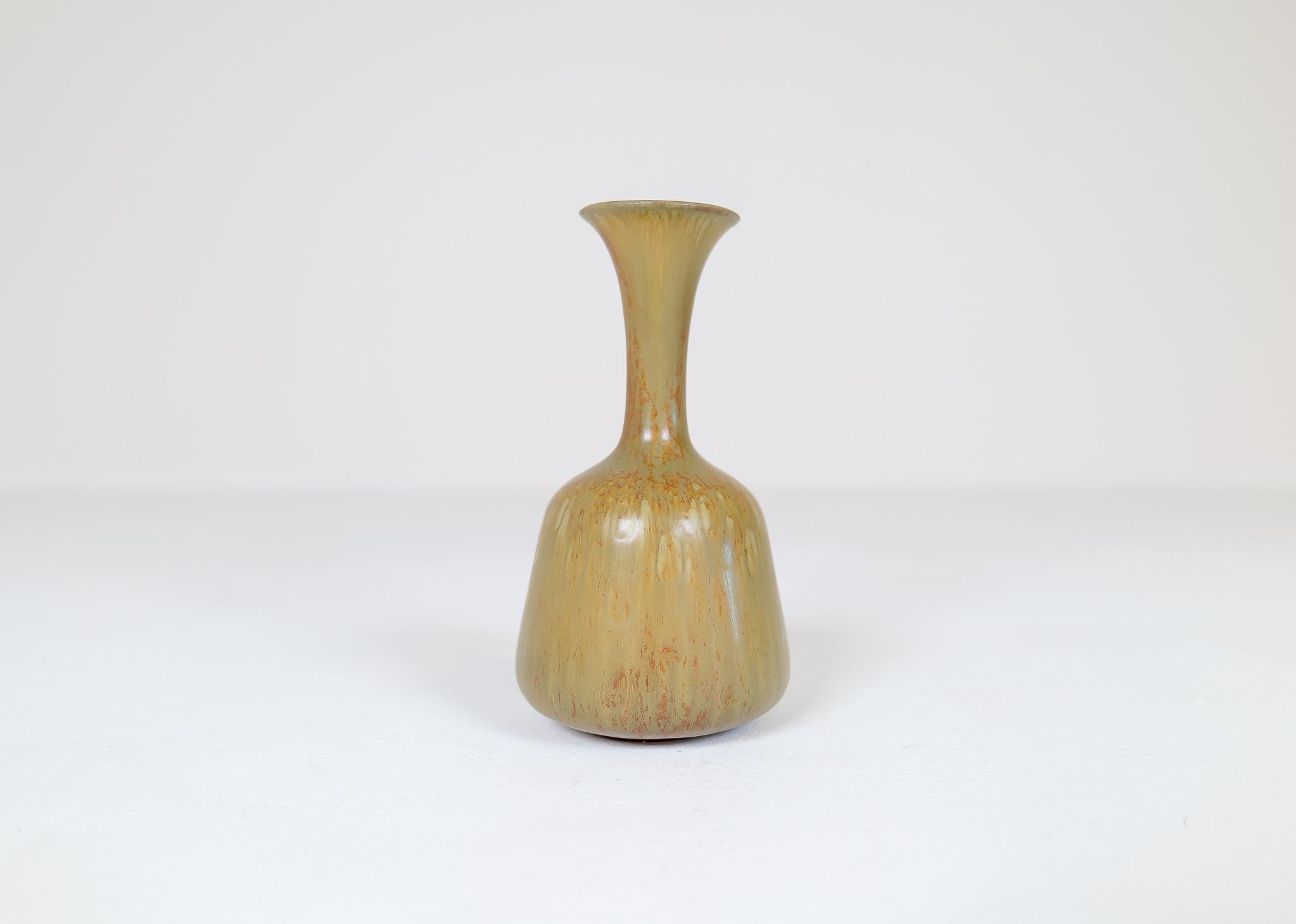 Mid-20th Century Midcentury Modern Set of 3 Ceramic Vases Rörstrand Gunnar Nylund, Sweden, 1950s For Sale