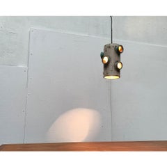 Ensemble de 3 lampes suspendues Studio Pottery en céramique de Palette Design, années 60