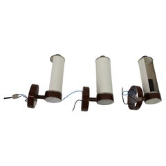 Set of 3 Midcentury Wall Lamps Napako, Designed by Josef Hurka, 1960s, CZS