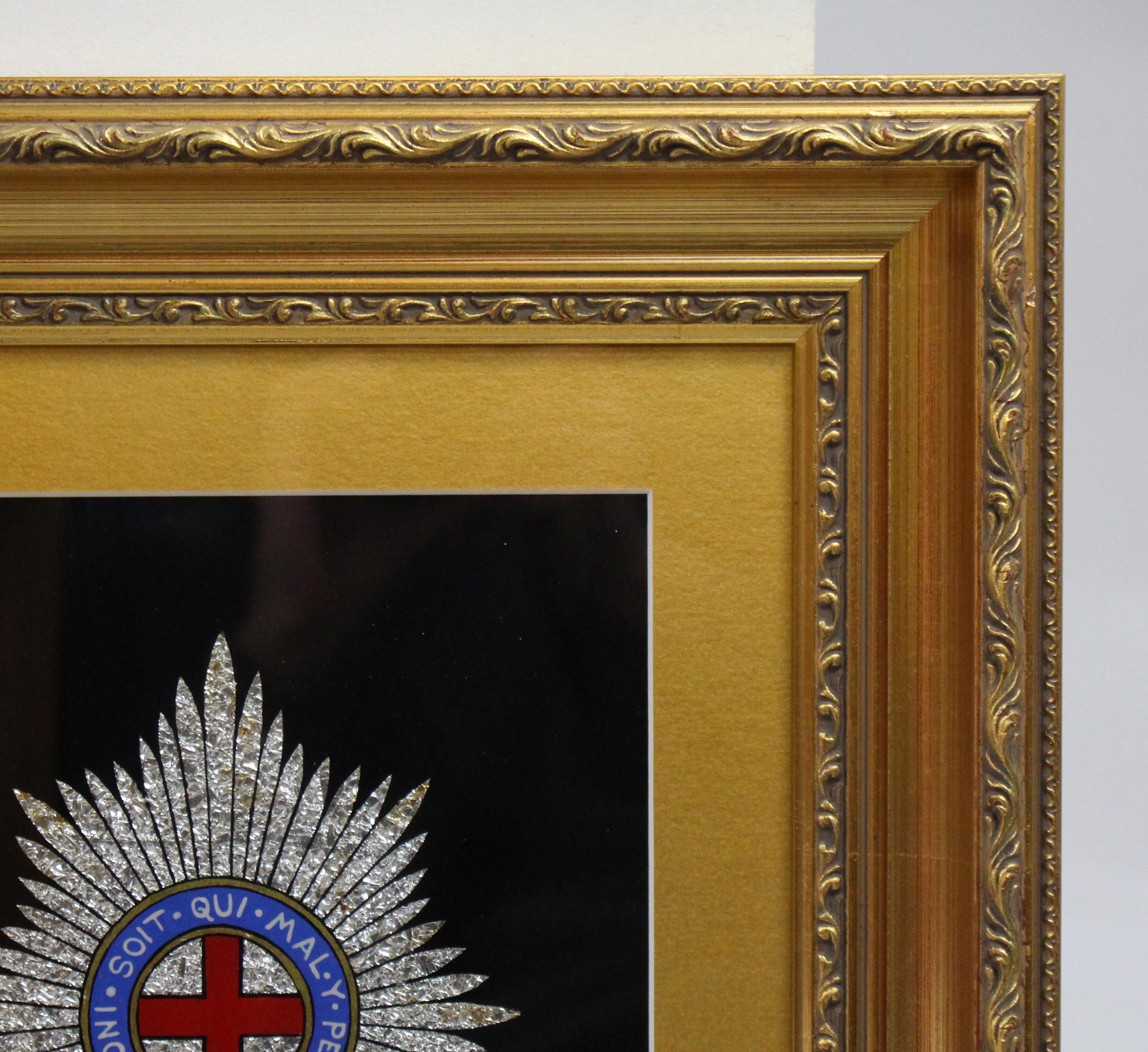 Set of 3 Military Regiment Foil Artworks Set in Gilt Frames im Angebot 7