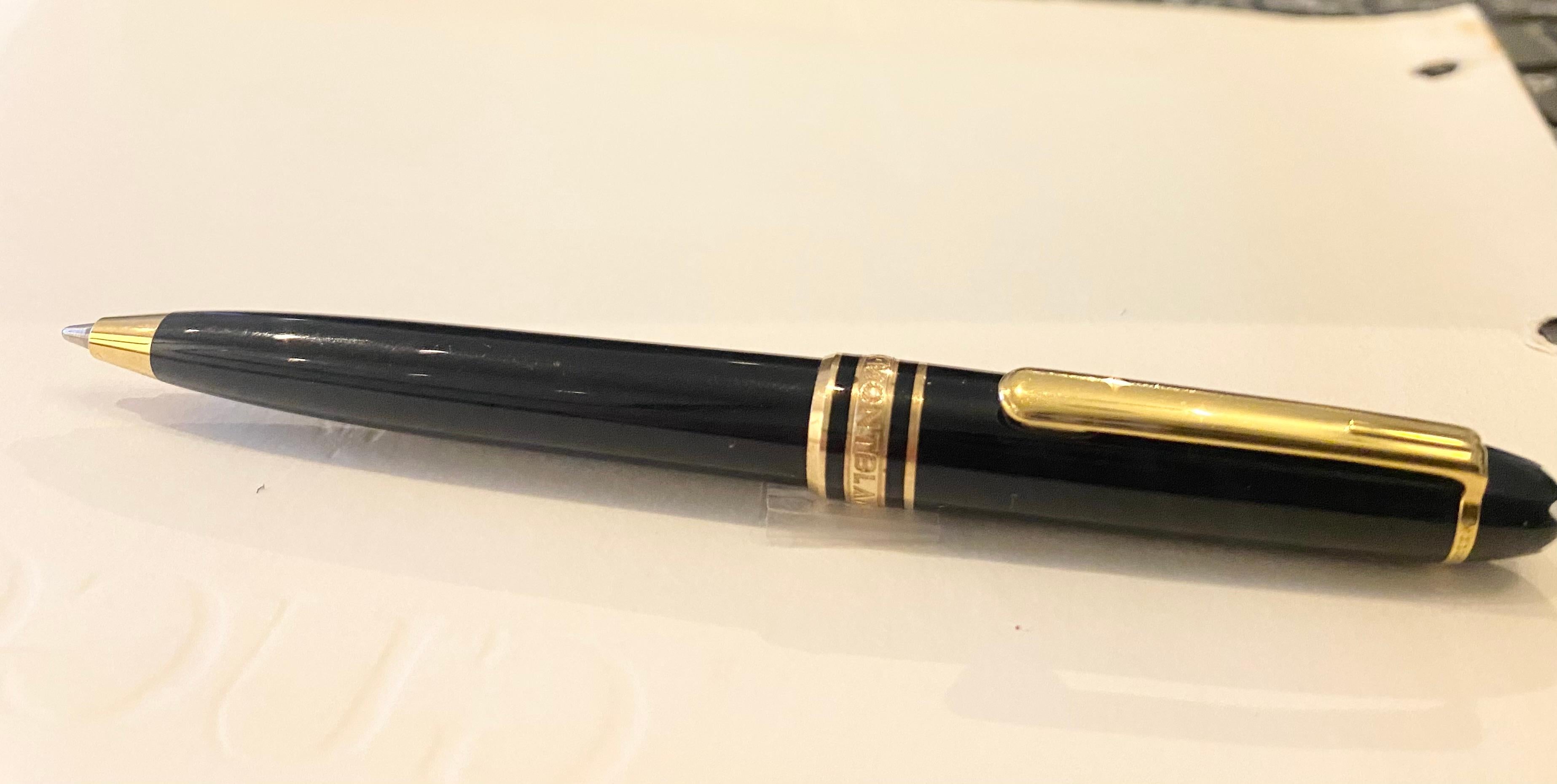 Montblanc Meisterstück Small Size Fountain Pen Mechanical Pencil Ballpoint Pen  For Sale 8