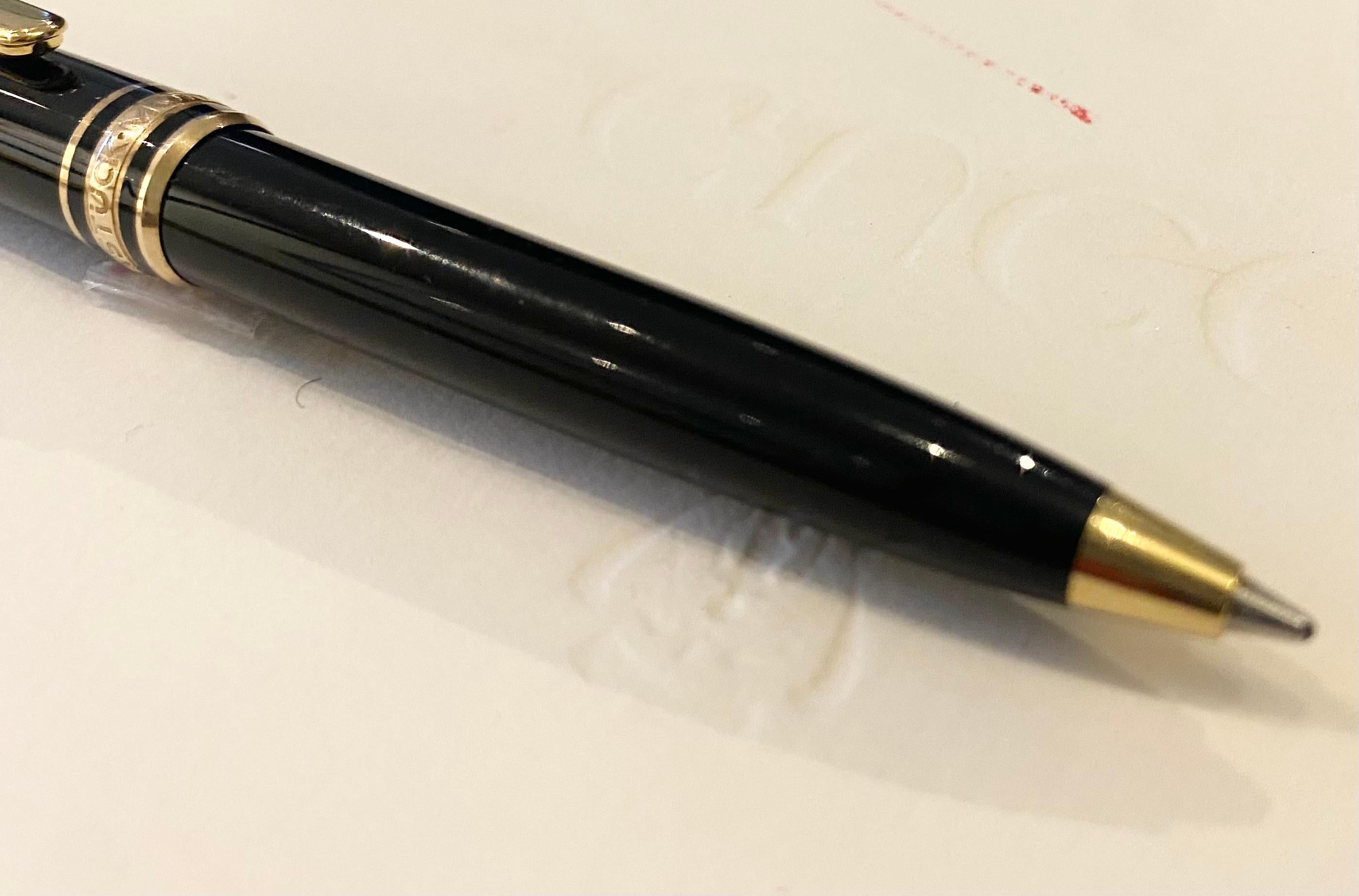 Montblanc Meisterstück Small Size Fountain Pen Mechanical Pencil Ballpoint Pen  For Sale 9
