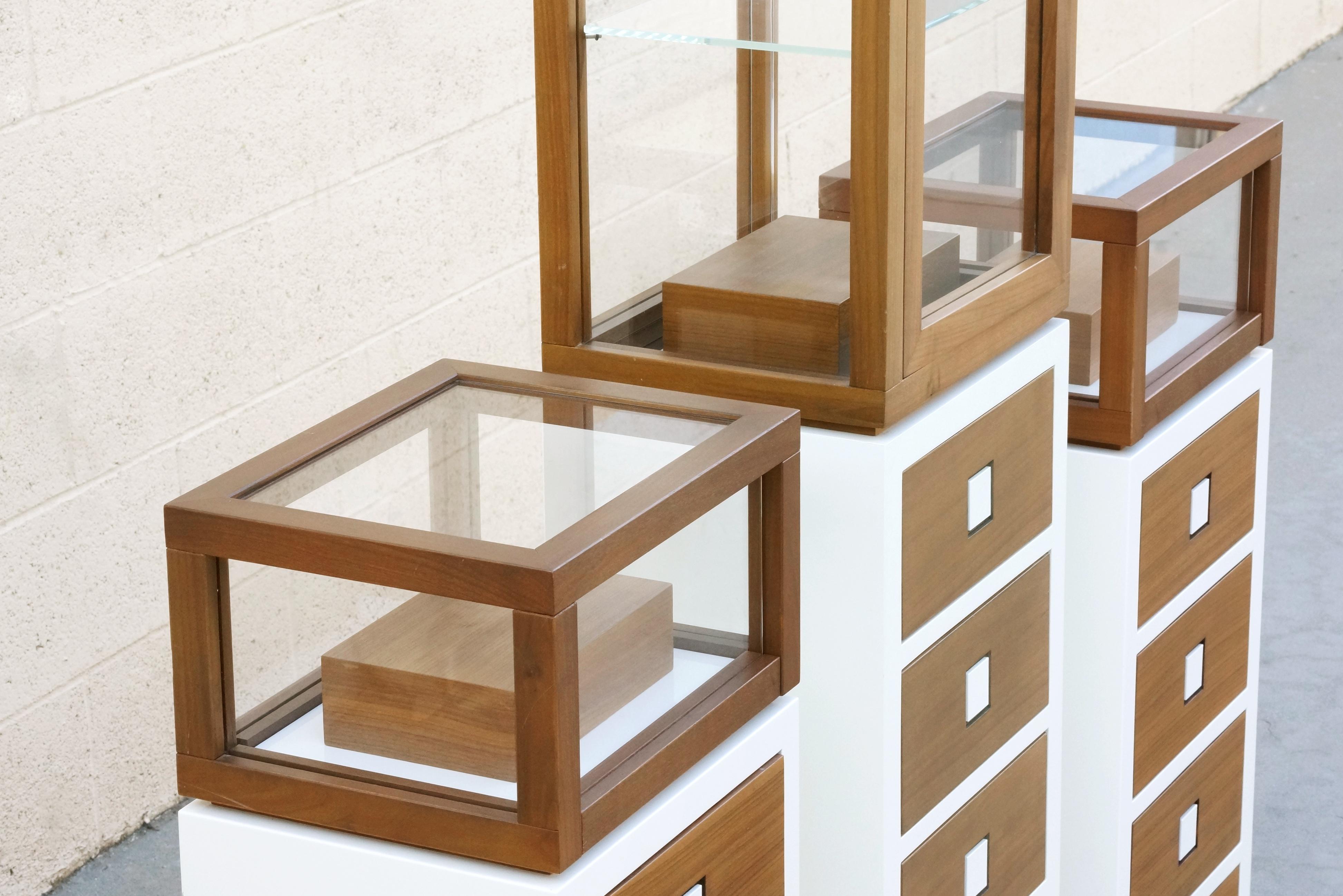 Modern Set of 3 Missoni Retail Display Cabinets, Custom Made