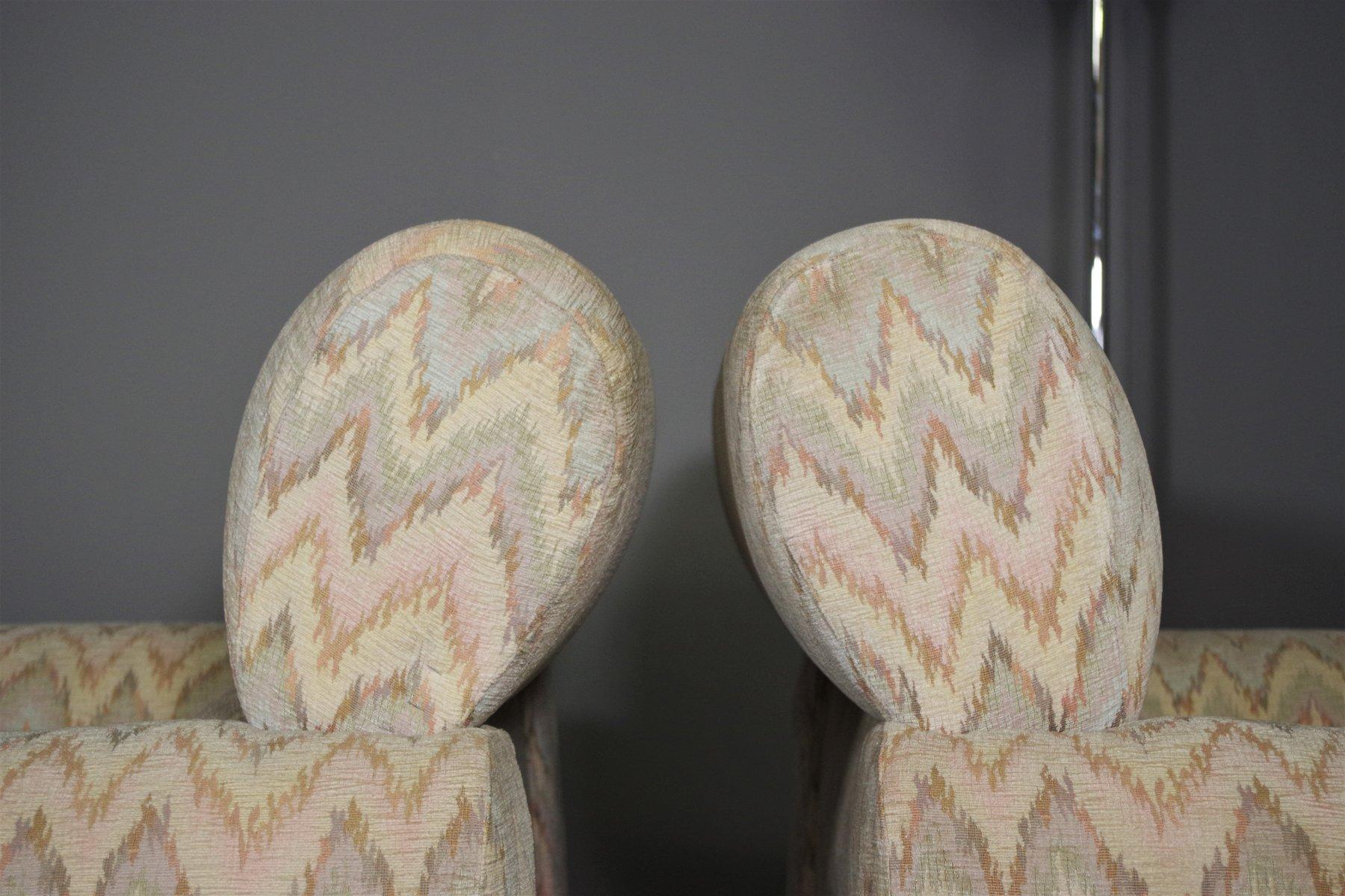 Ensemble de 3 fauteuils de style Missoni, 1970 en vente 7
