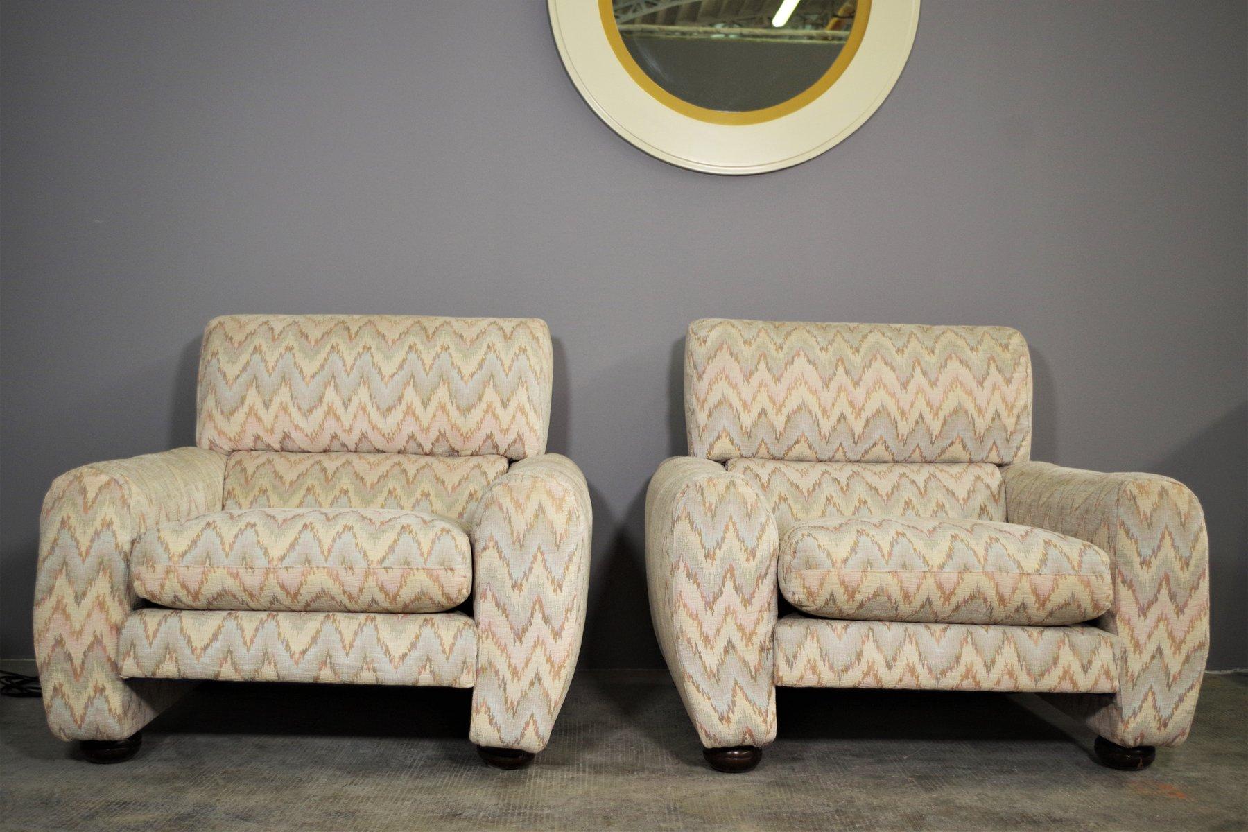 Ensemble de 3 fauteuils de style Missoni, 1970 en vente 9