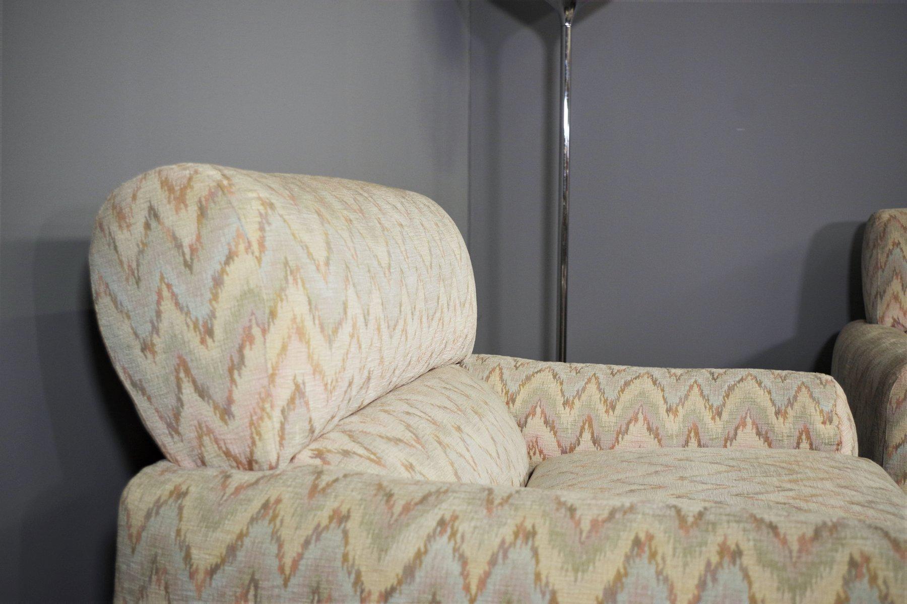 Ensemble de 3 fauteuils de style Missoni, 1970 en vente 11