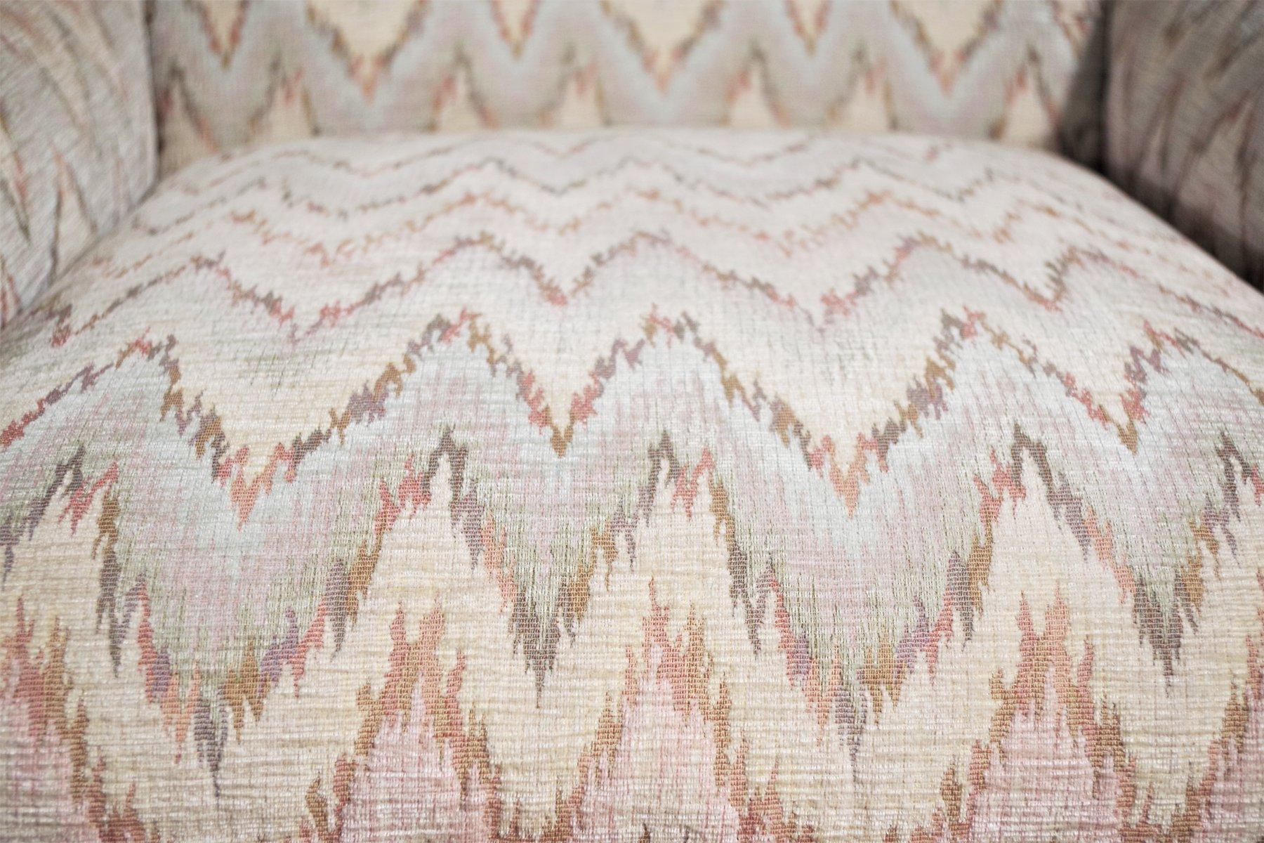 Italian Ensemble de 3 fauteuils de style Missoni, 1970 en vente
