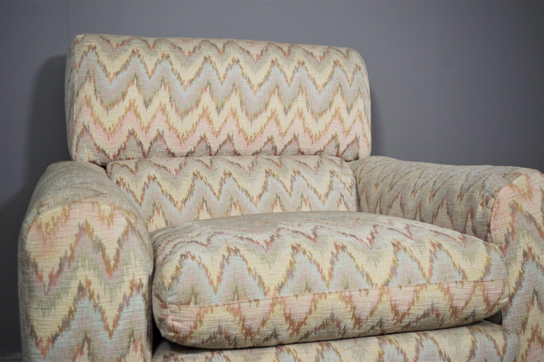 Ensemble de 3 fauteuils de style Missoni, 1970 en vente 3