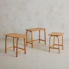 Set di 3 tavolini da salotto 'Model 741' di Axel Larsson per Bodafors, anni '30