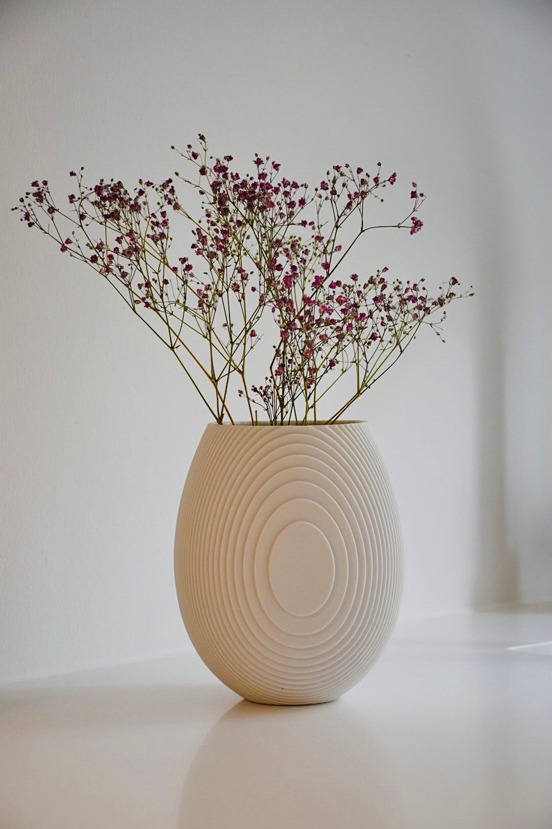 Danish Set of 3 Modern Porcelain Vases 