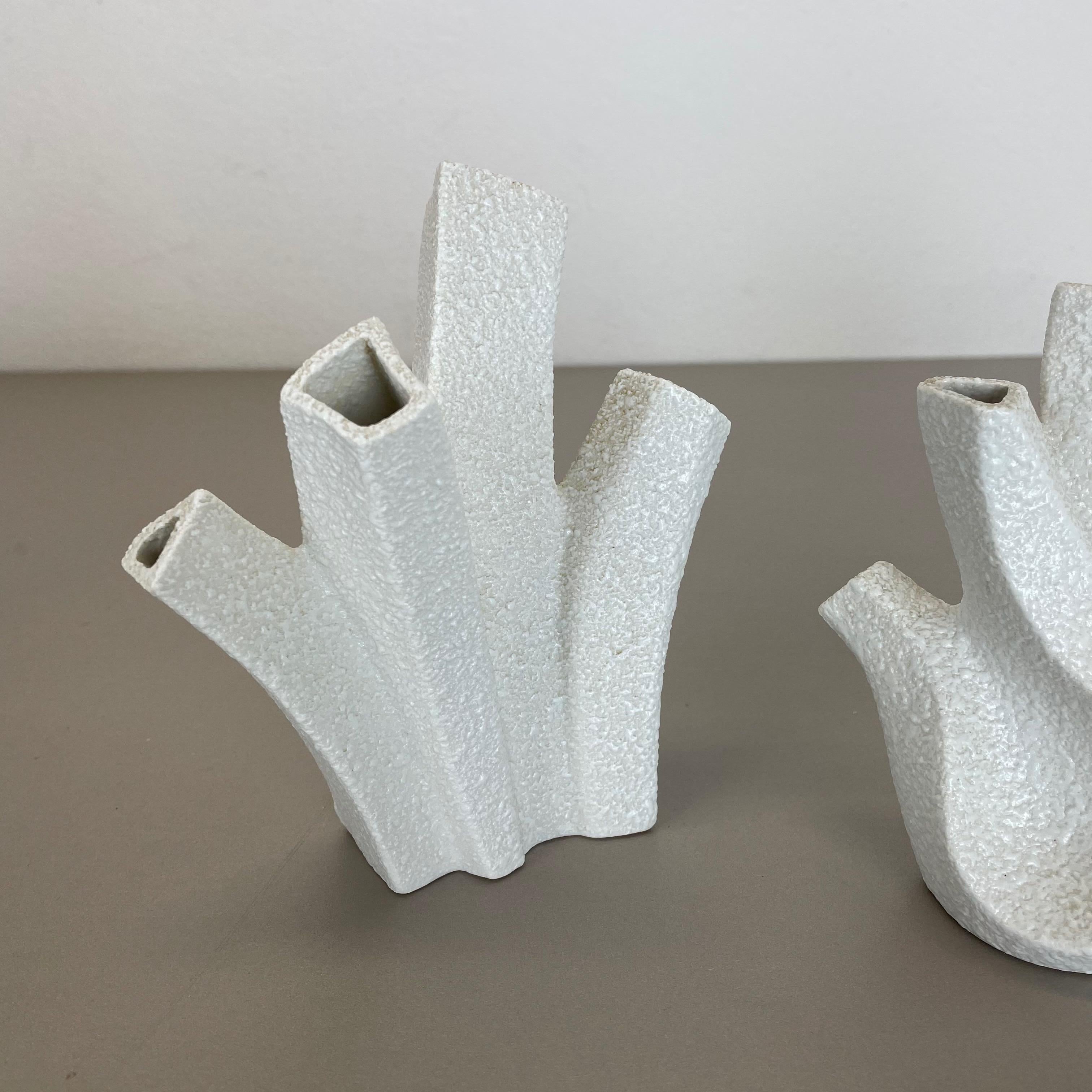 20ième siècle Ensemble de 3 sculptures de vases modernistes des années 1960 de Peter Mller pour Sgrafo Modern, Allemagne en vente