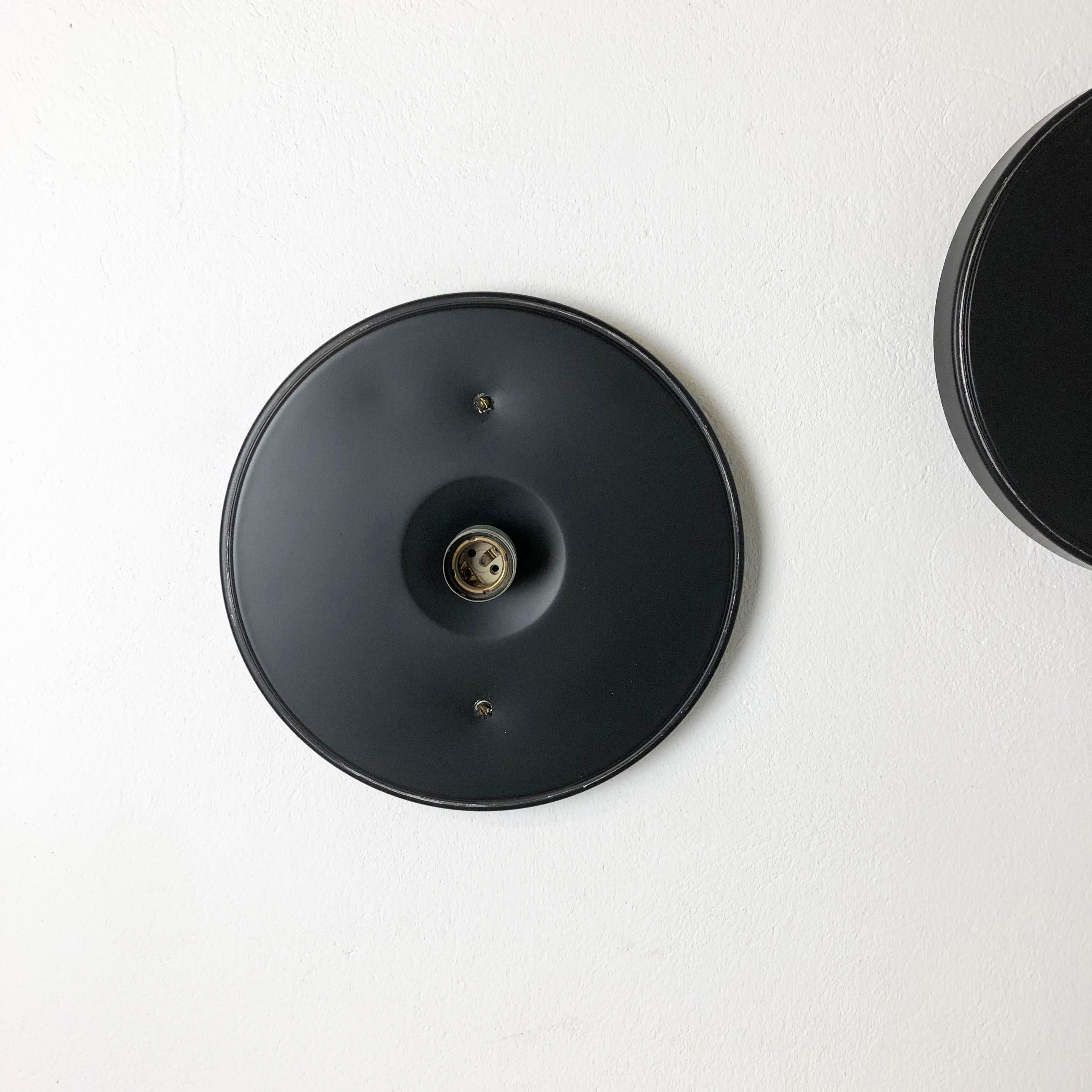 Set of 3 Modernist German Disc Wall Lights by Cosack Lights, Germany, 1960s 4