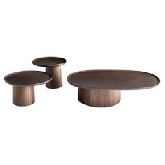 Set of 3 Molteni&C Louisa Coffee Tables Vincent Van Duysen Design in Eucalyptus