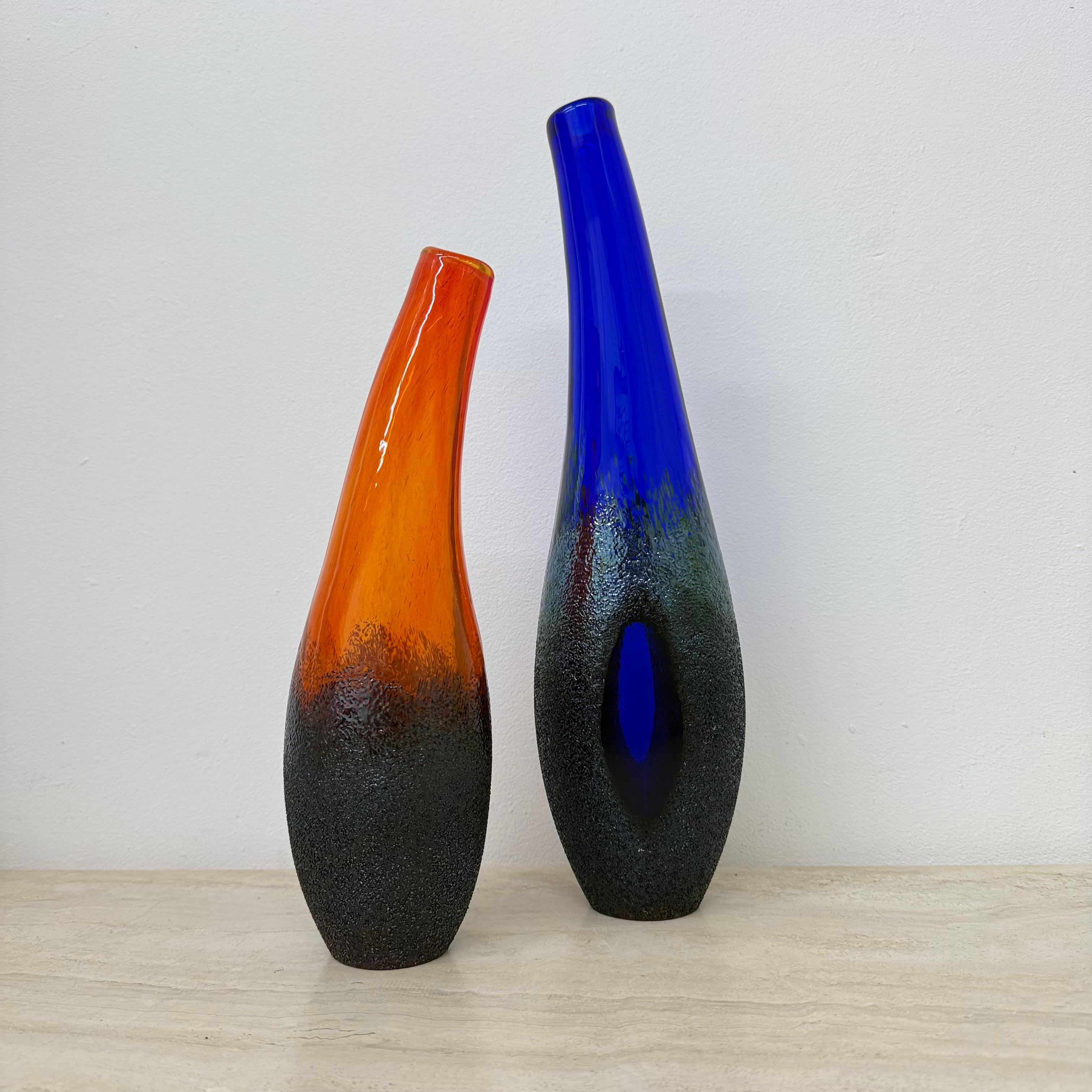 Set of 3 Monica Backstrom for Kosta boda Sweden Moonlanding vases In Excellent Condition For Sale In Delft, NL