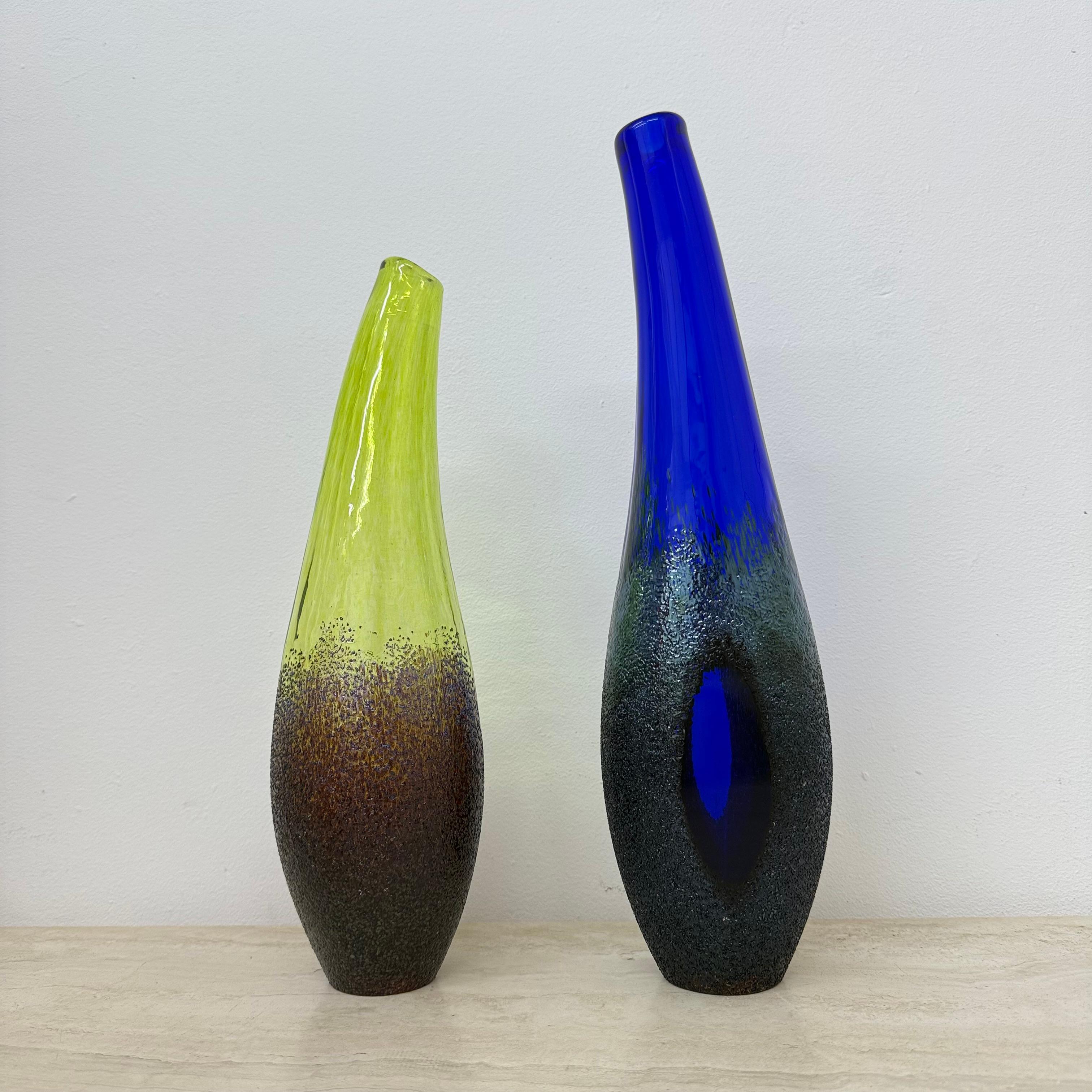 Set of 3 Monica Backstrom for Kosta boda Sweden Moonlanding vases For Sale 2