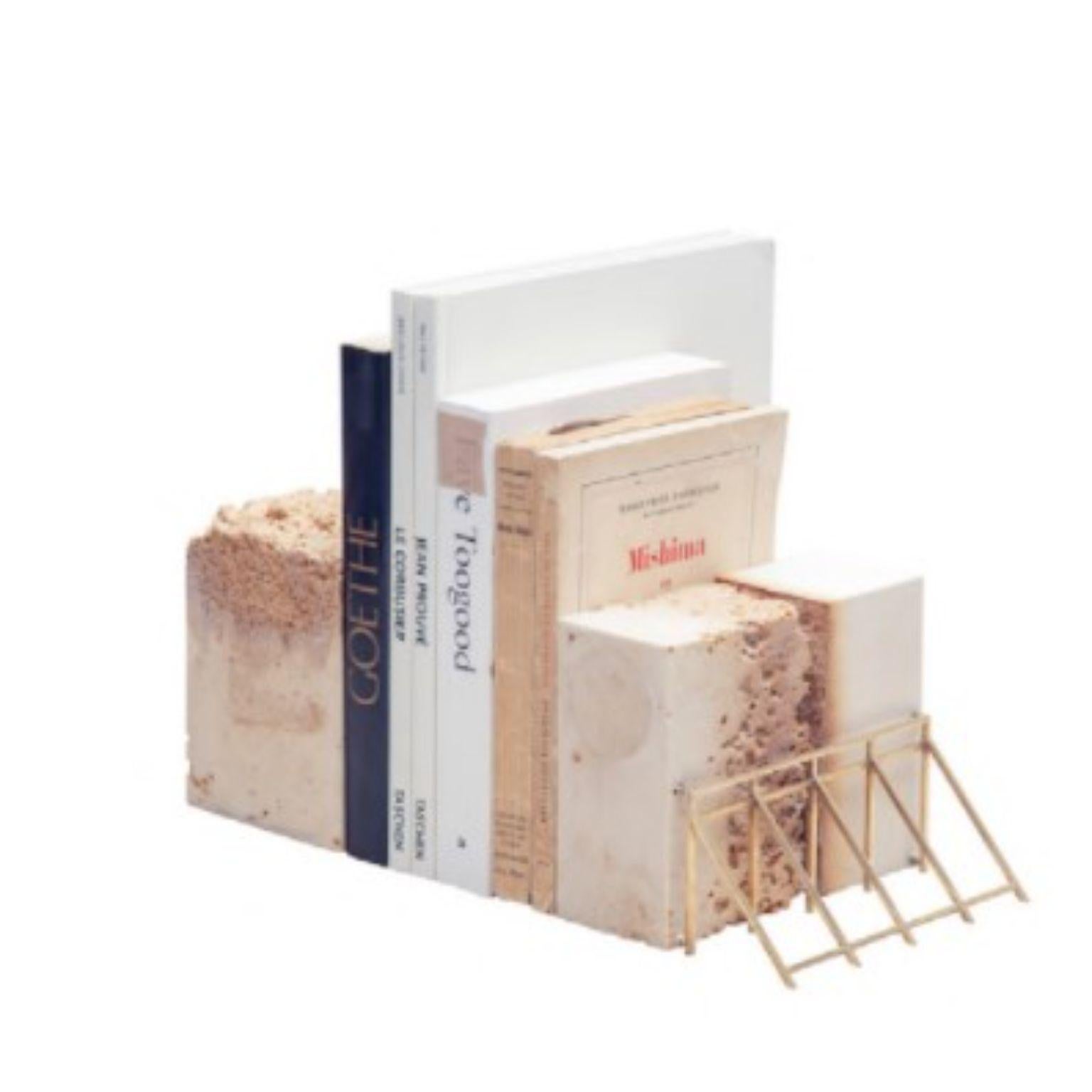 Post-Modern Set of 3 Monolith Bookends by Turbina For Sale