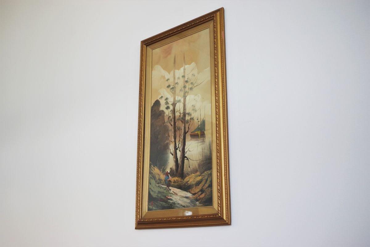 Ensemble de 3 peintures à l'huile Moretti sur toile - années 1970 en vente 9