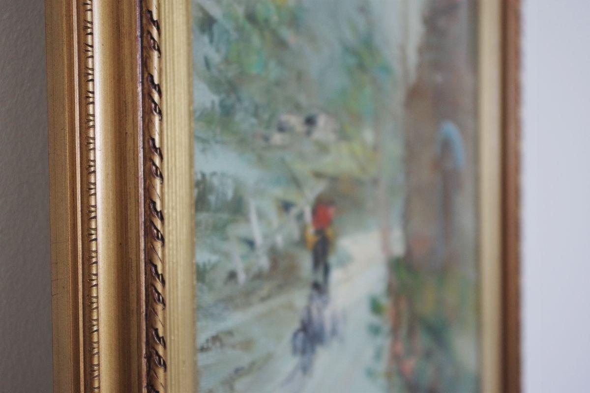 Ensemble de 3 peintures à l'huile Moretti sur toile - années 1970 en vente 2