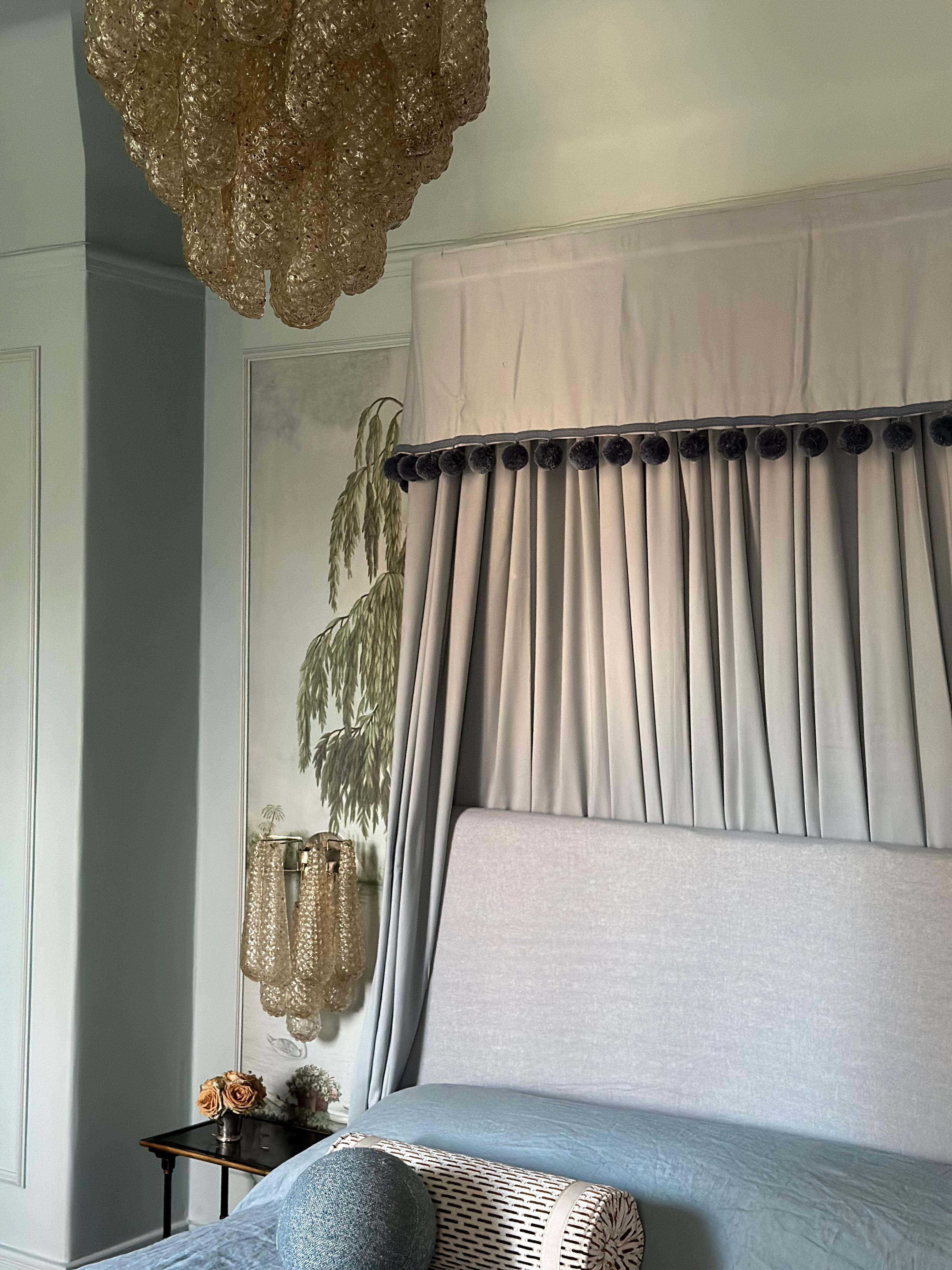 Set di 3 lampadari di Murano con prismi colorati d'ambra in vendita 6