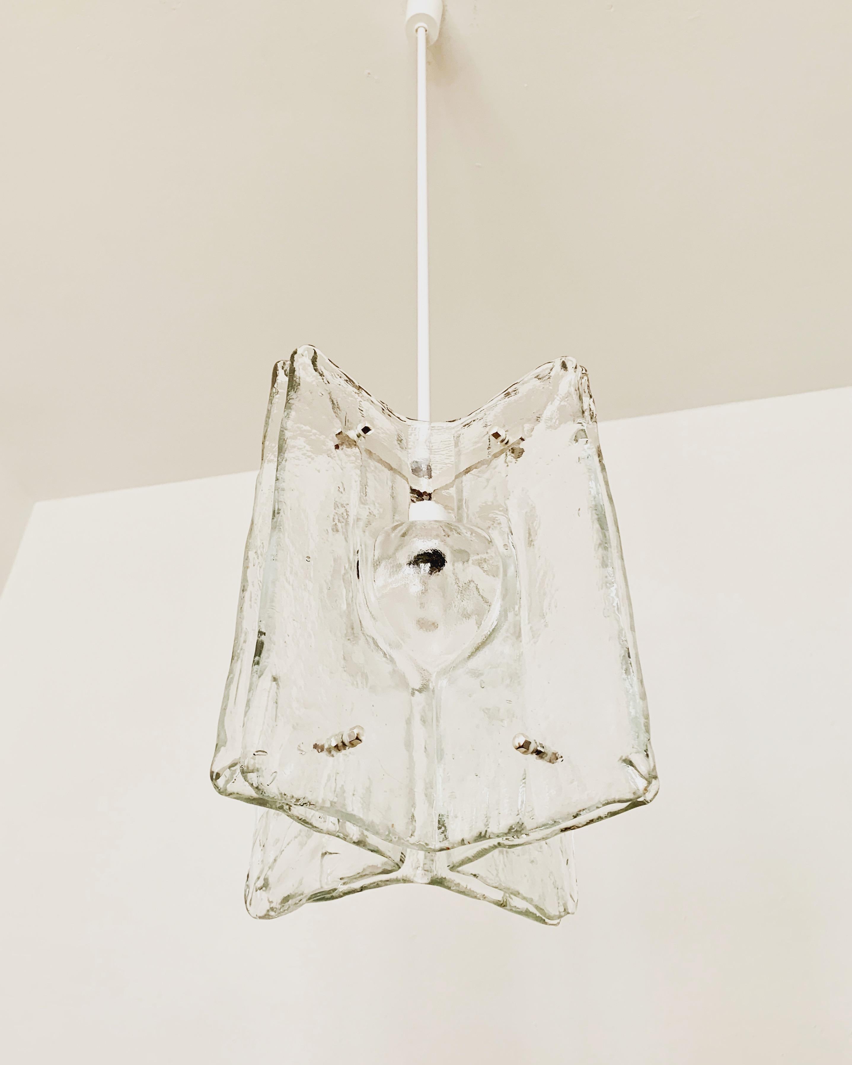 Milieu du XXe siècle Ensemble de 3 lampes en verre de Murano par Salviati en vente