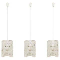 Set of 3 Murano glass lamps by Salviati