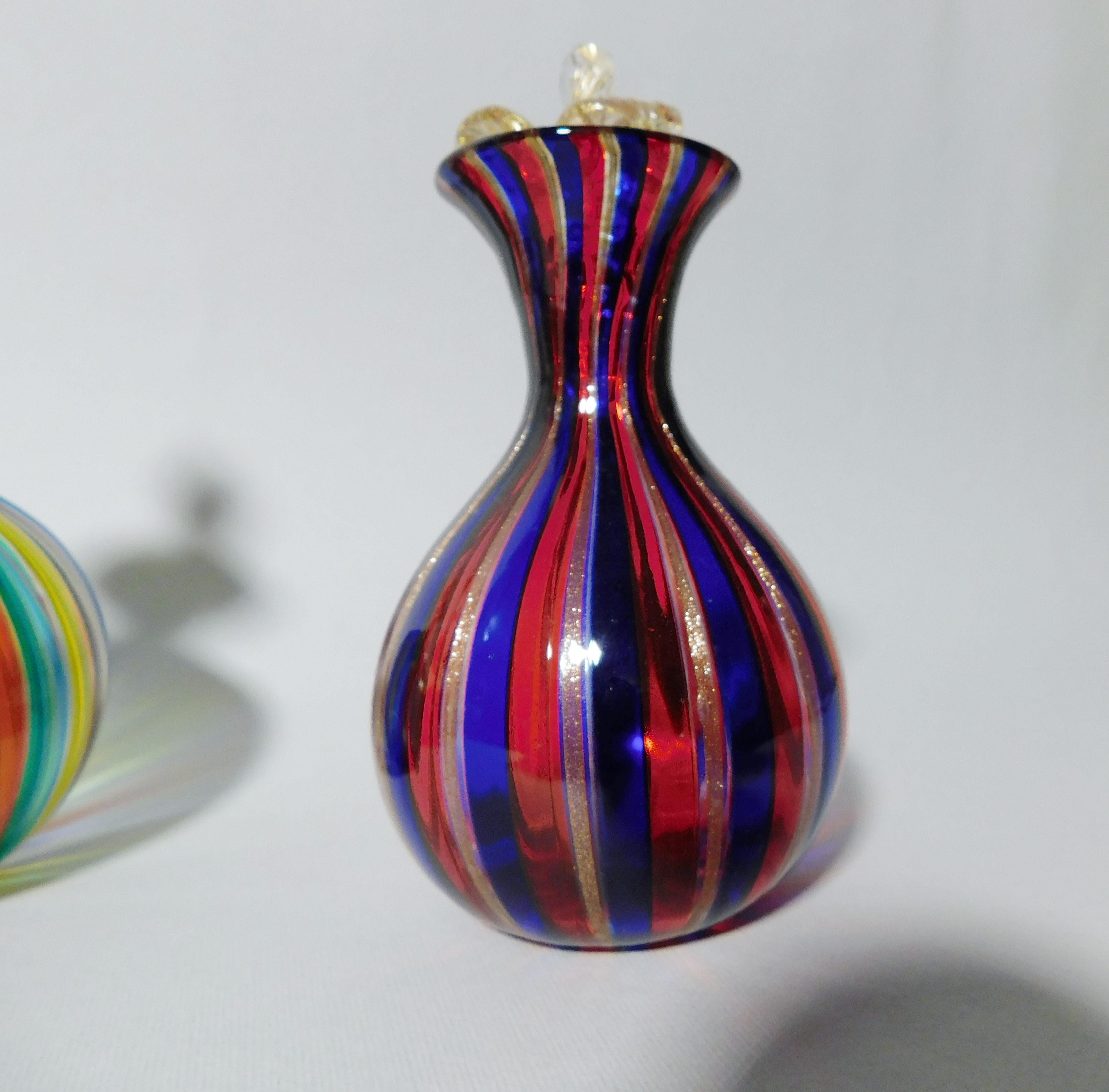 Set di 3 bottiglie di profumo in vetro di Murano in vendita 3