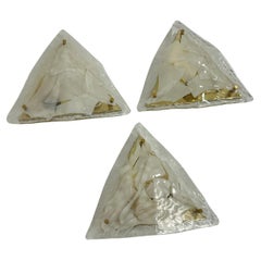 Set di 3 lampade da parete in vetro di Murano "La Murrina" anni '70