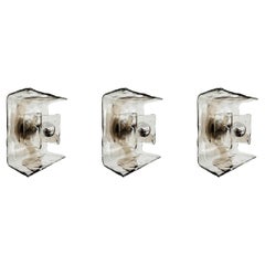 3er-Set Wand- oder Deckenleuchten aus Muranoglas von Carlo Nason für Mazzega