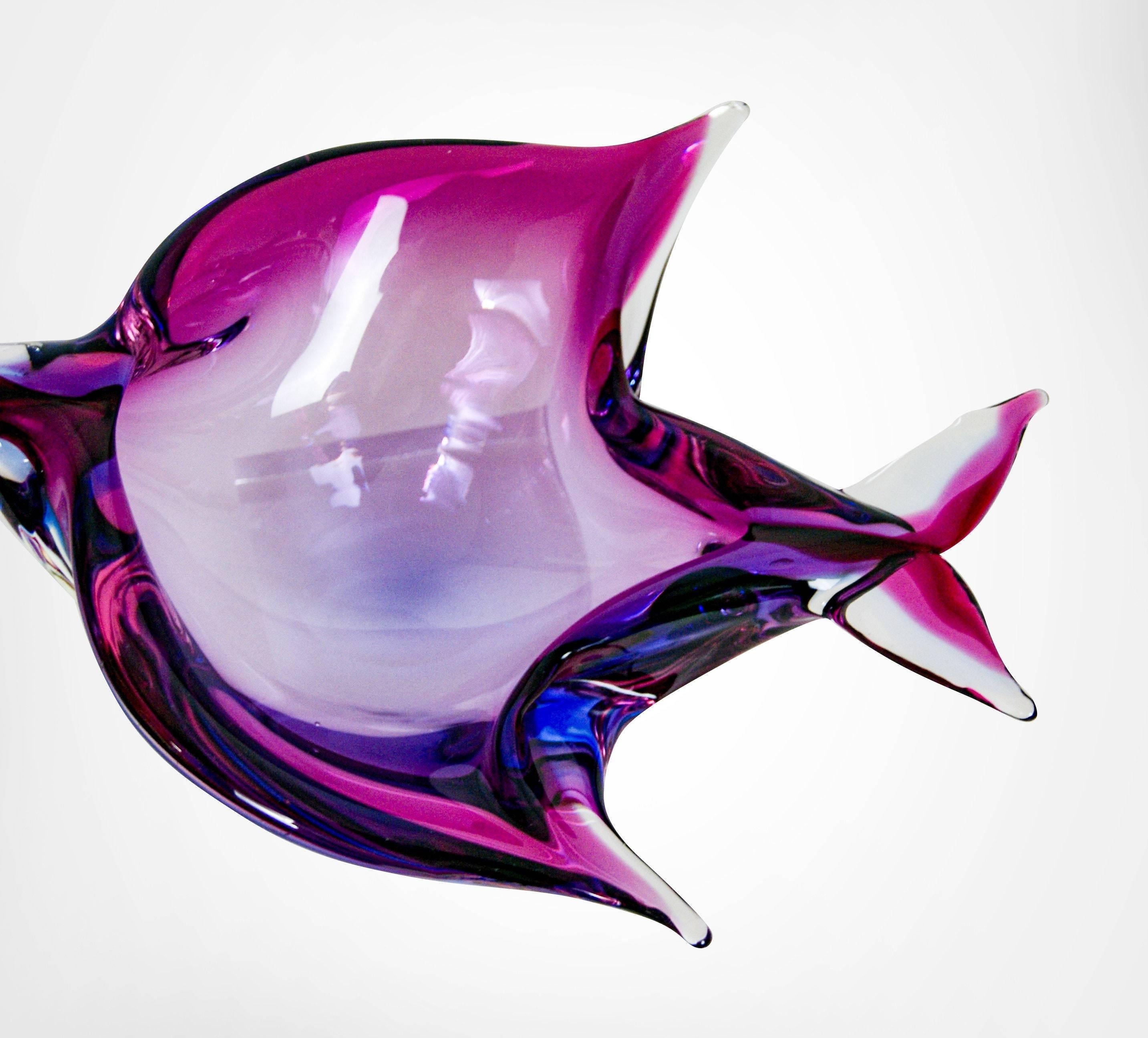Italian Set Of 3 Murano Sommerso Sculptural Glass Bird Bowls Flavio Poli Attr. 1960s For Sale
