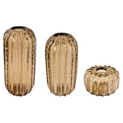 Set of 3 Murano Vases Bolle Collection by Paolo Castelli by Paolo Castelli