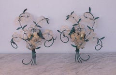 Set of 3 Murano Wall Light Flower by Seguso for Venini, Italy, 1960s