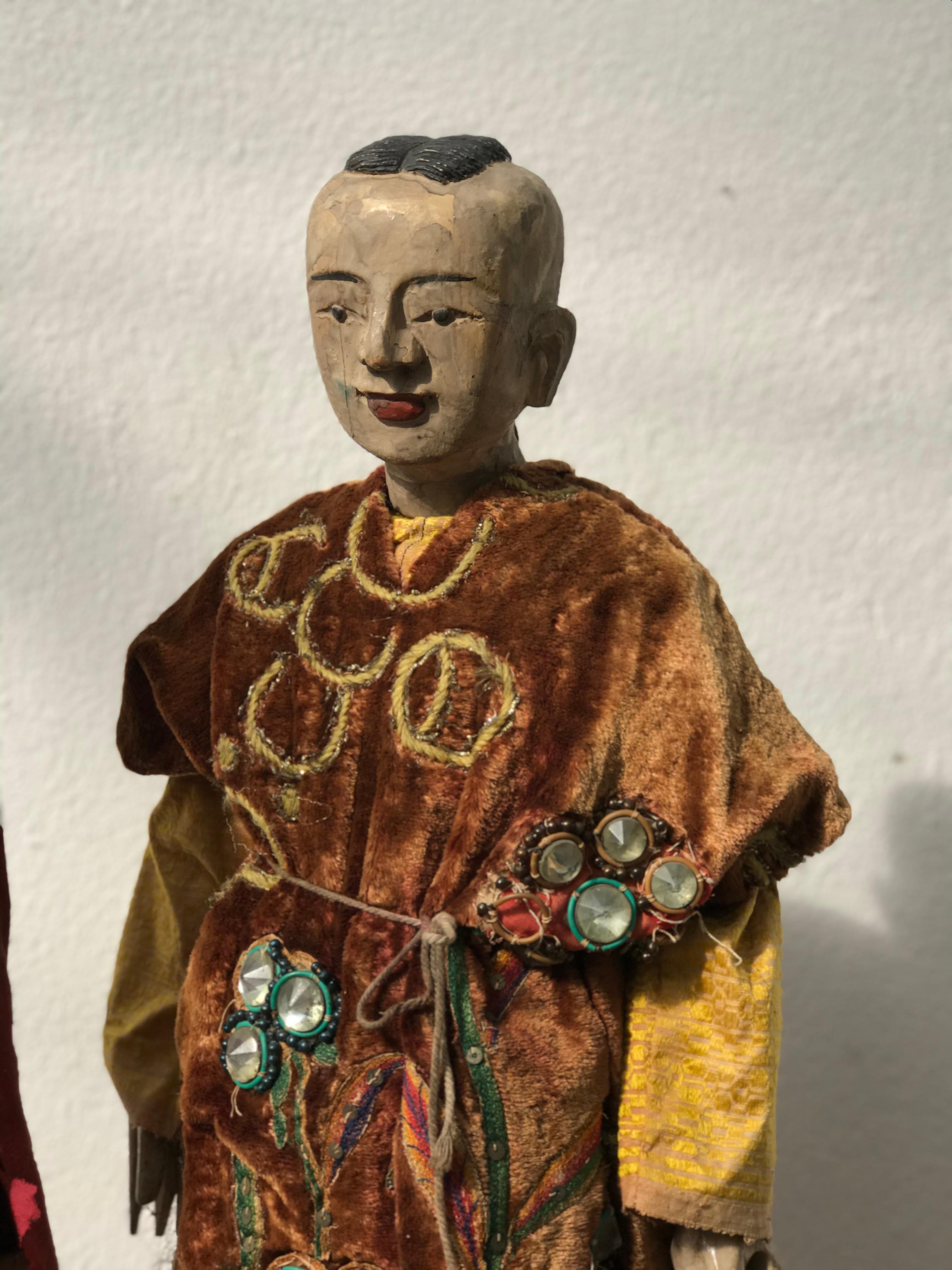 Juego de 3 muñecas de Myanmar Madera en venta