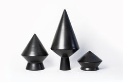 Set of 3 Nero 52 Decorative Objects and Mirrors by Studio Lievito