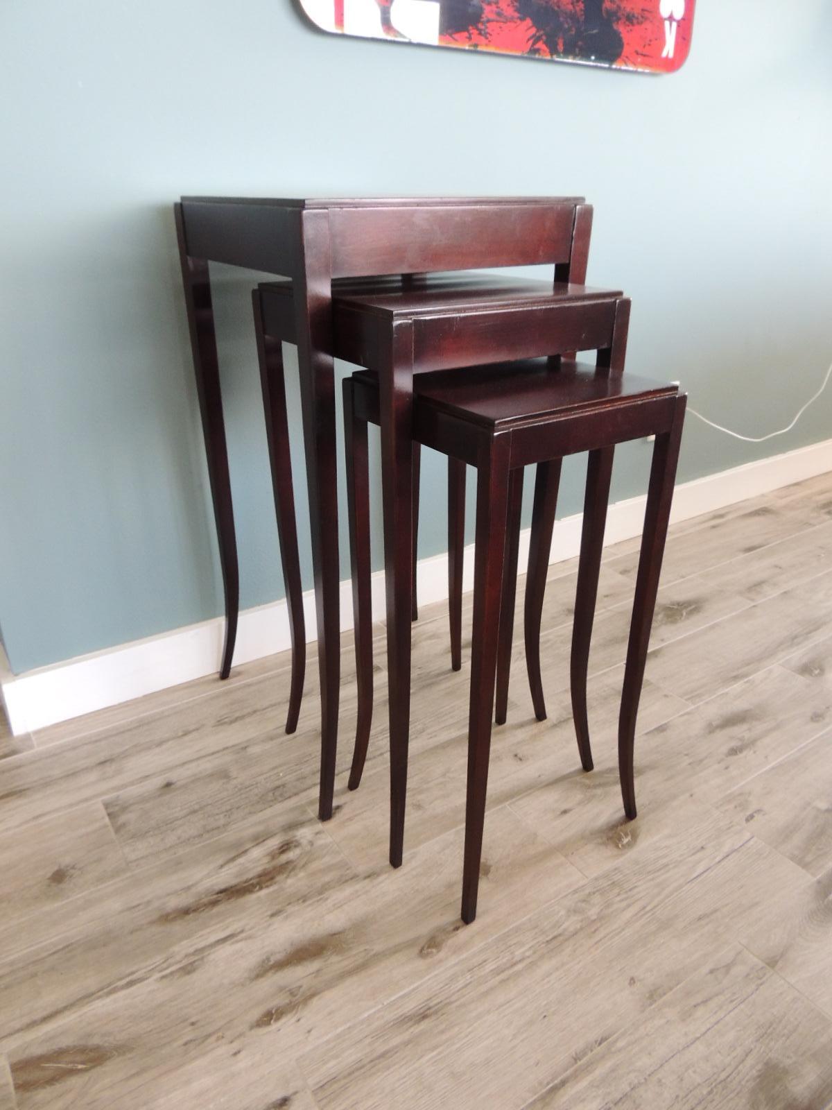 Late 20th Century Set of '3' Nesting Tables by Barbara Barry for Baker Furniture