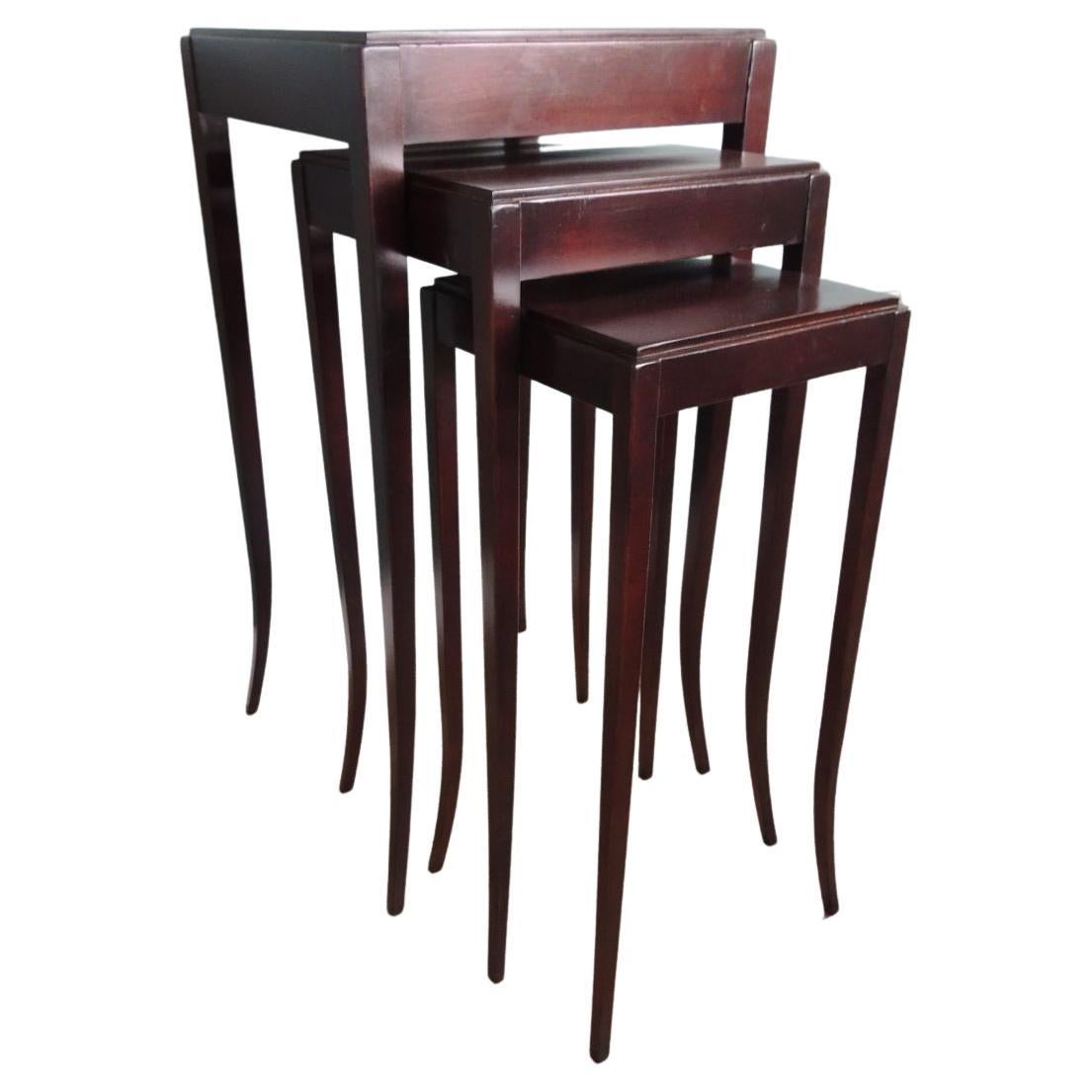 Set of '3' Nesting Tables by Barbara Barry for Baker Furniture