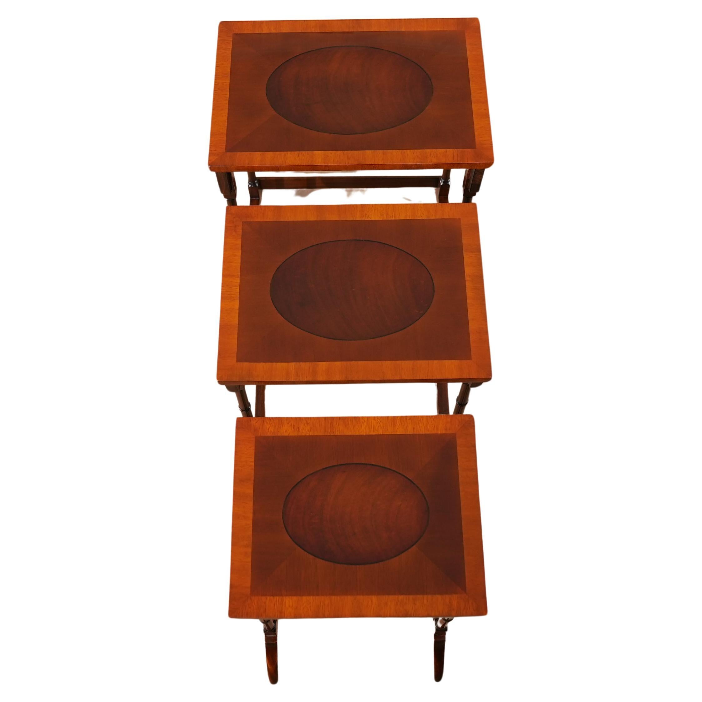 Set of 3 Nesting Tables For Sale