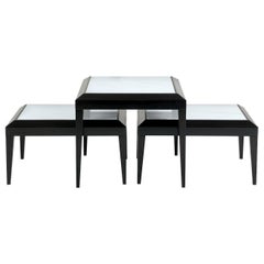 Set of 3 Nesting Tables in Black