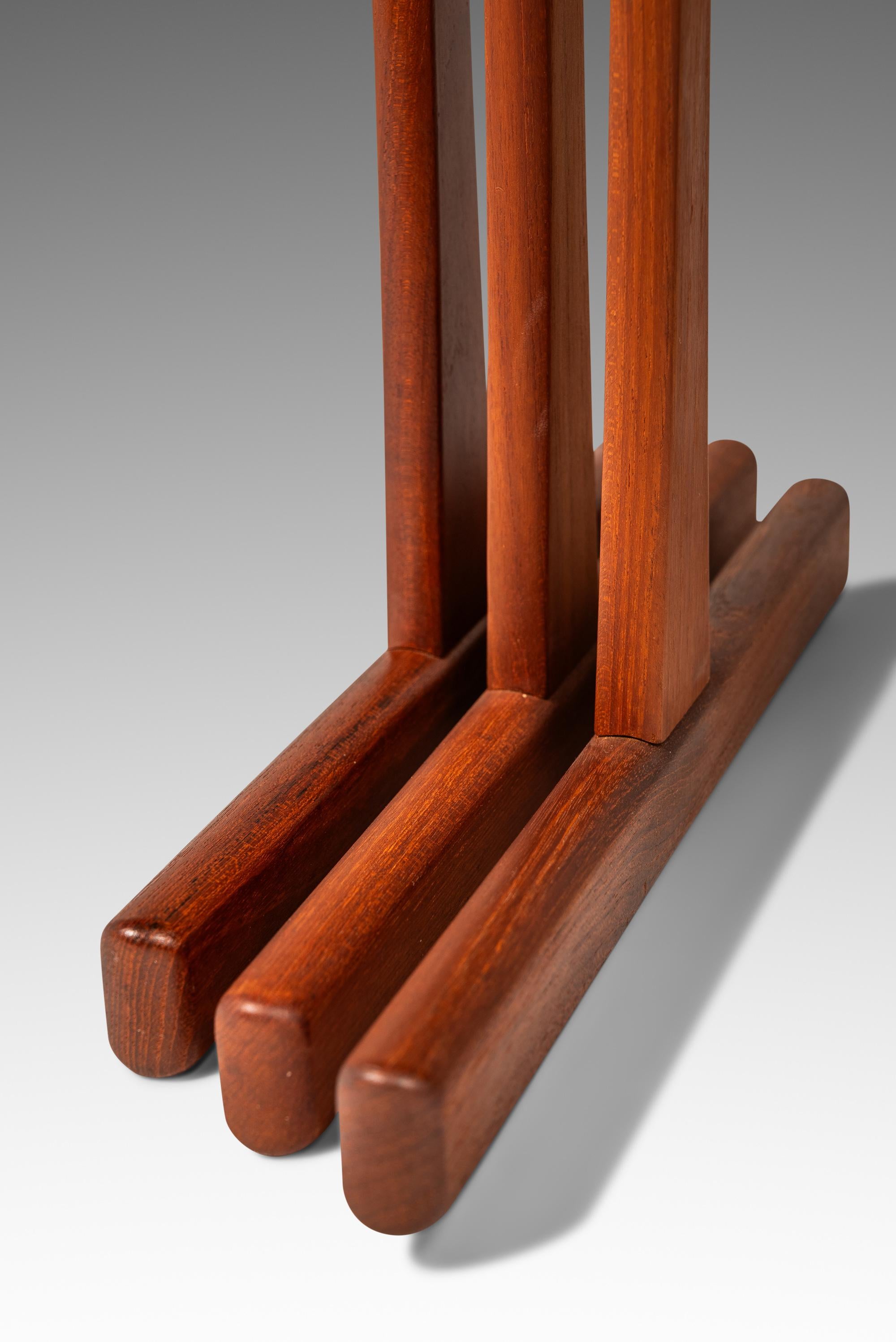 Set of 3 Nesting Tables, Kai Kristiansen, Vildbjerg Møbelfabrik, Denmark, 1960s For Sale 6