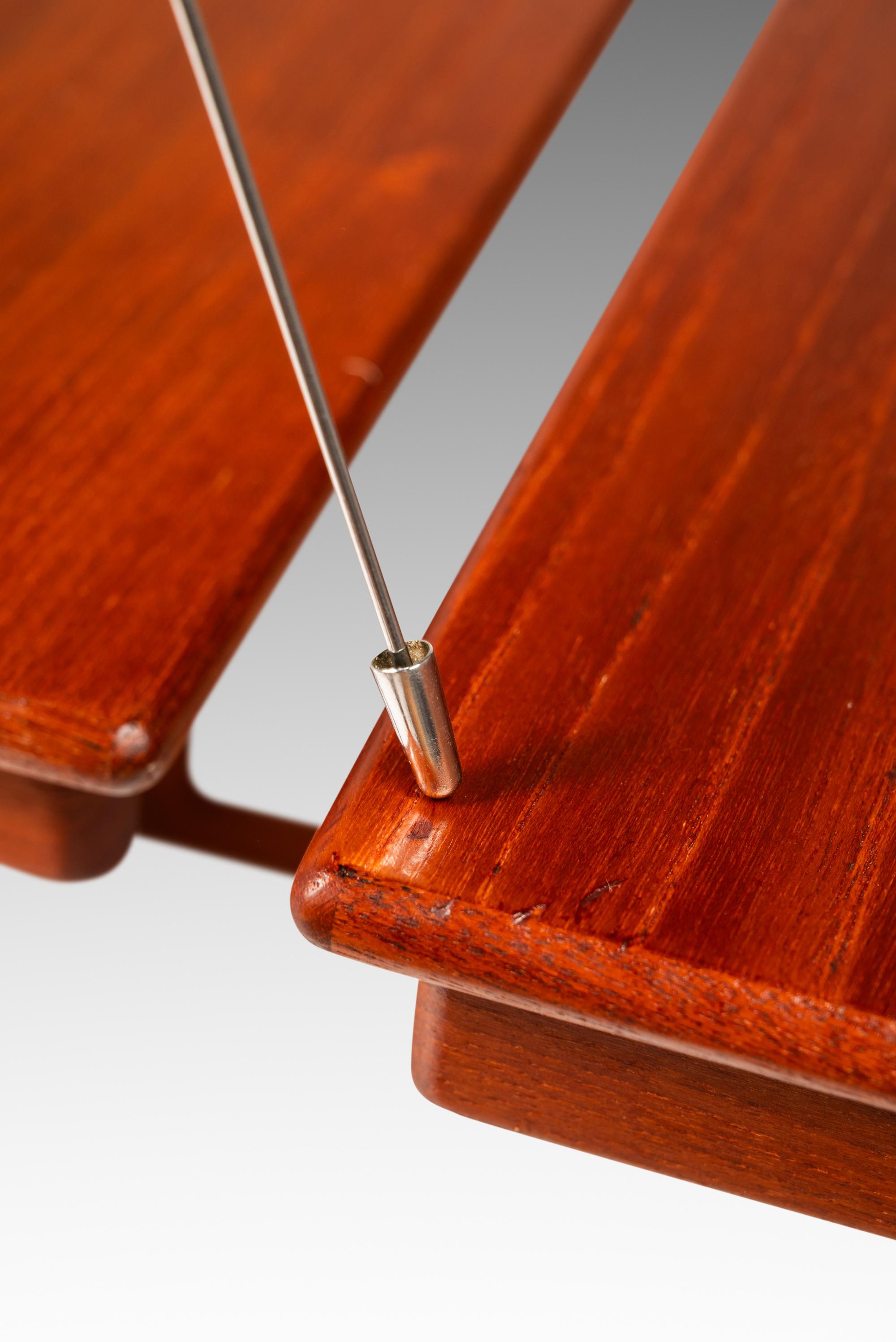 Set of 3 Nesting Tables, Kai Kristiansen, Vildbjerg Møbelfabrik, Denmark, 1960s For Sale 8