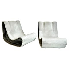 Ensemble de 3 chaises Loop Willy Guhl, nouvelle production, Suisse
