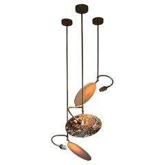 Lot de 3 Lights No. 35 en lin brodé par Sander Bottinga
