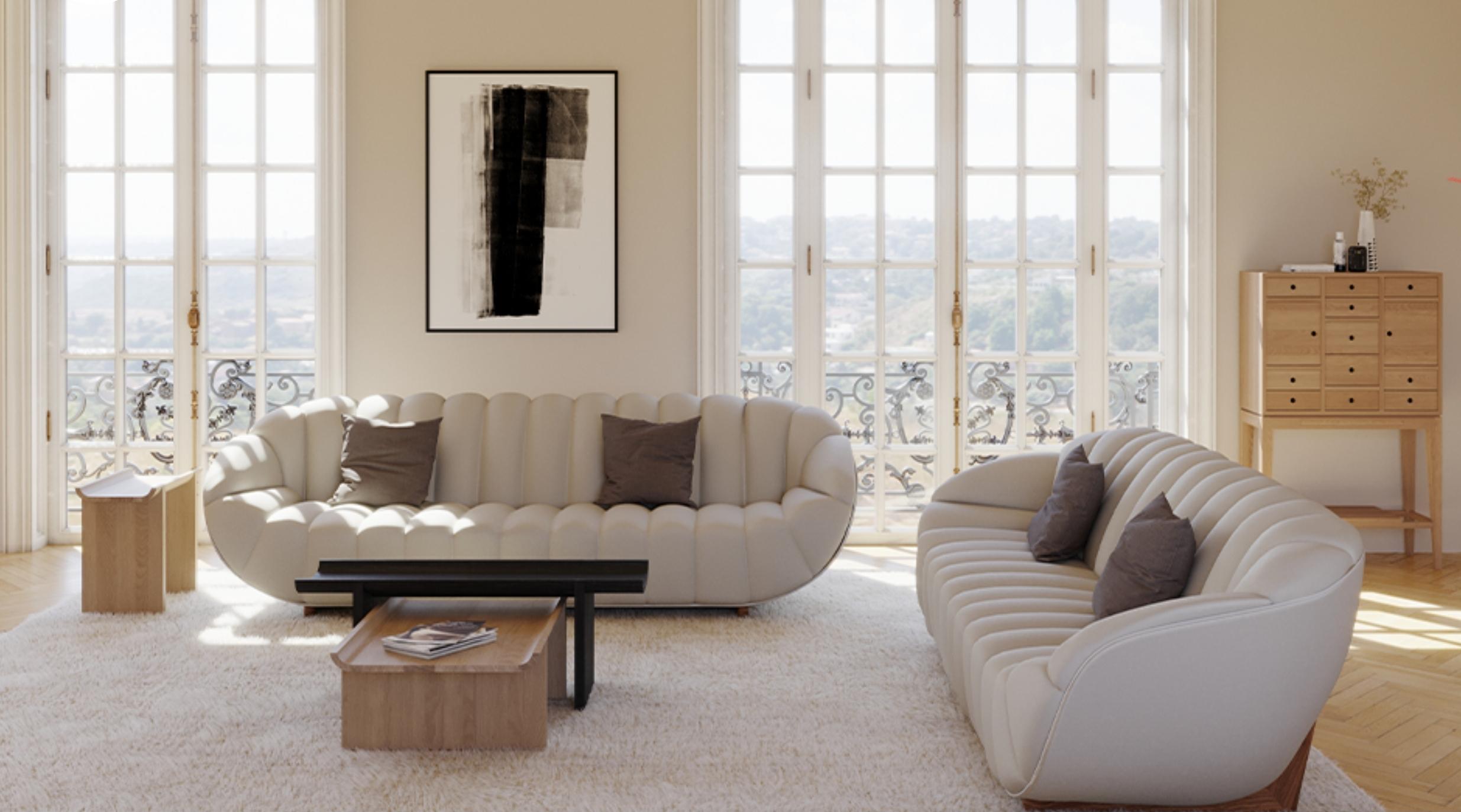 Ensemble de 3 tables d'appoint en chêne en vente 3