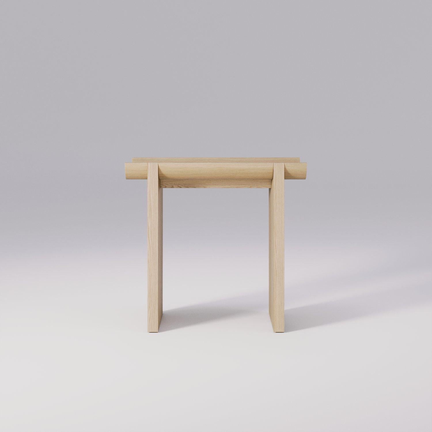 Ensemble de 3 tables d'appoint en chêne en vente 5